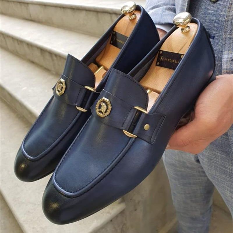 Elegance Men's British Loafers: Stylish, Comfortable Business Shoes - cas7m