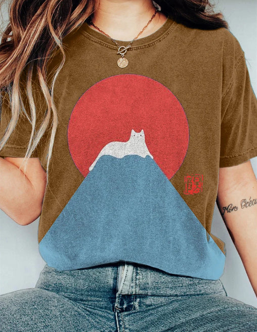 Women's Letter Casual Loose Short Sleeves Blouse - cas7m