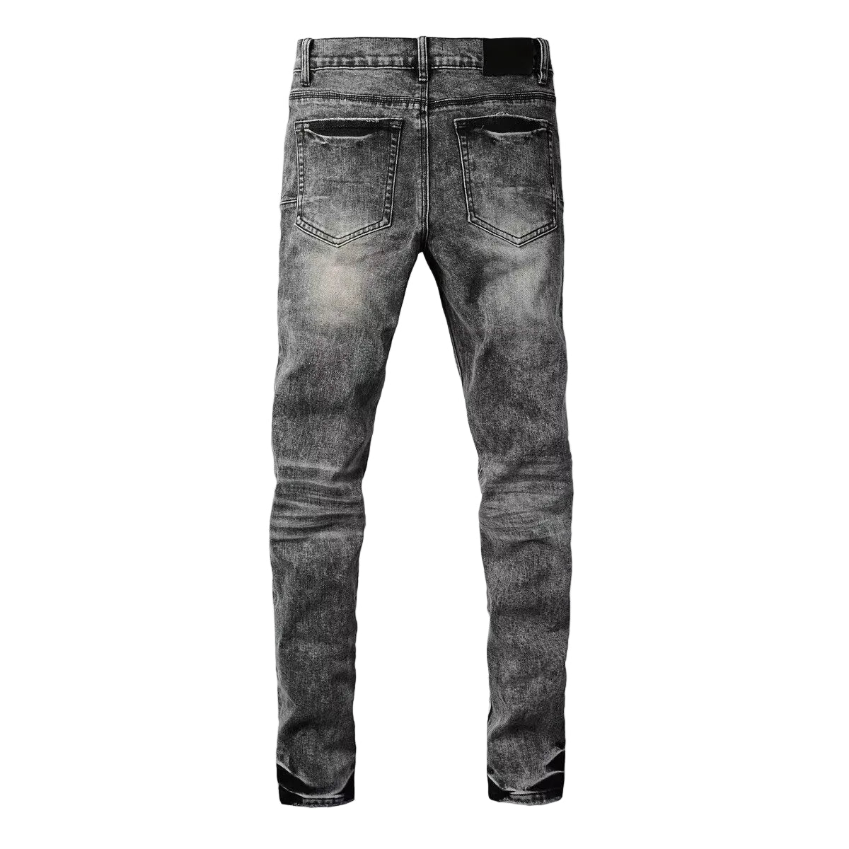 Streetwear Distressed Ripped Slim Fit Men's Jeans