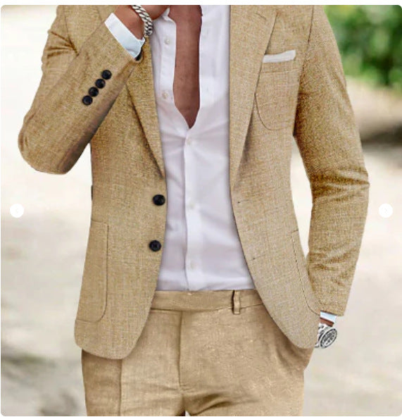 Two-piece Digital Printing Suit With Two Buttons Suit - cas7m