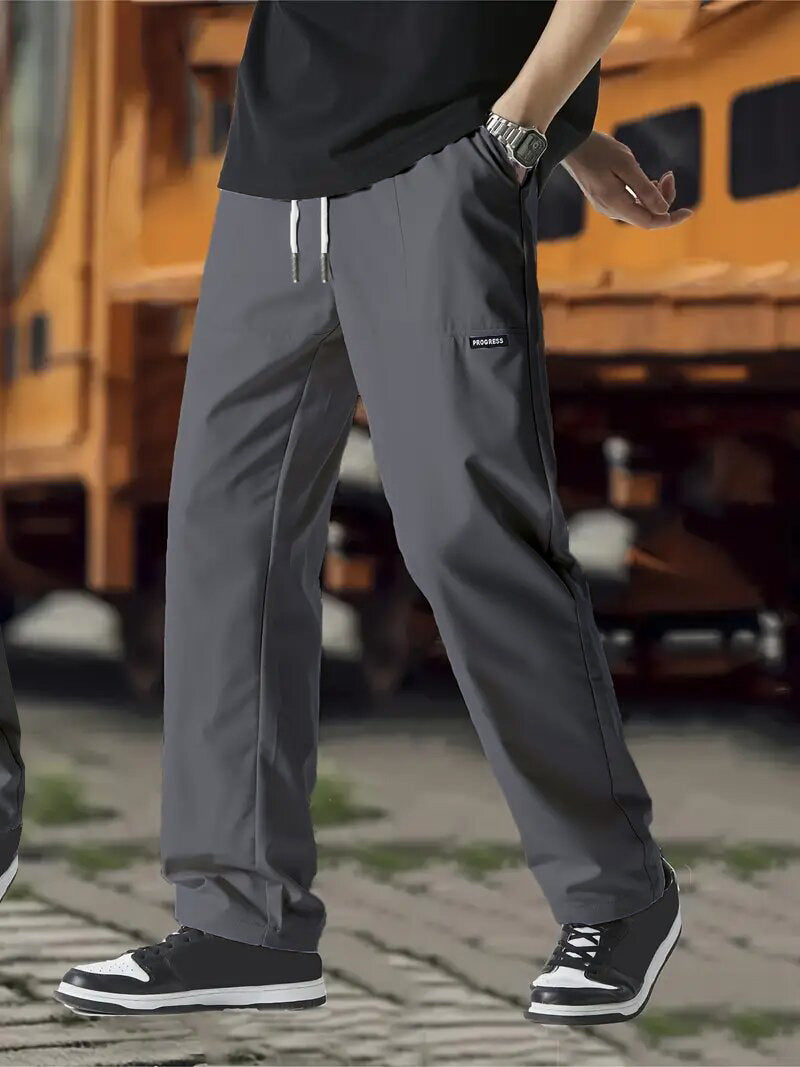 Men's Fashion Personality Solid Color Casual Pants - cas7m
