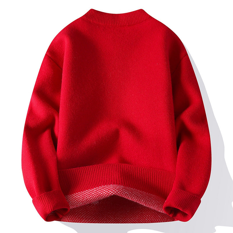 Fashionable Knitted Pullover Men's Long Sleeve - cas7m