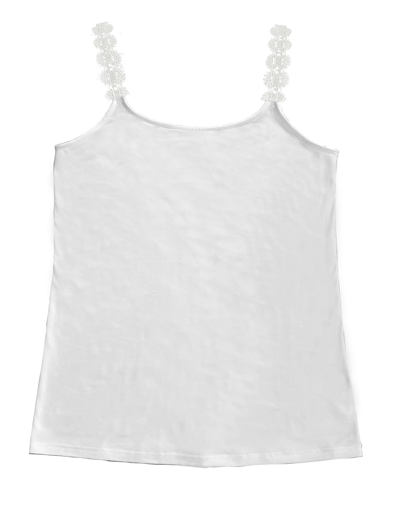 Lace Stitching Fashion Spring And Summer Solid Color Loose Vest - cas7m
