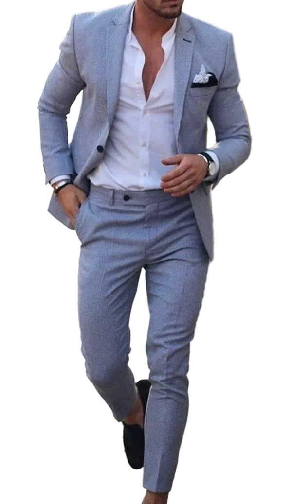 Men's Plus Size Two-piece Suit - cas7m