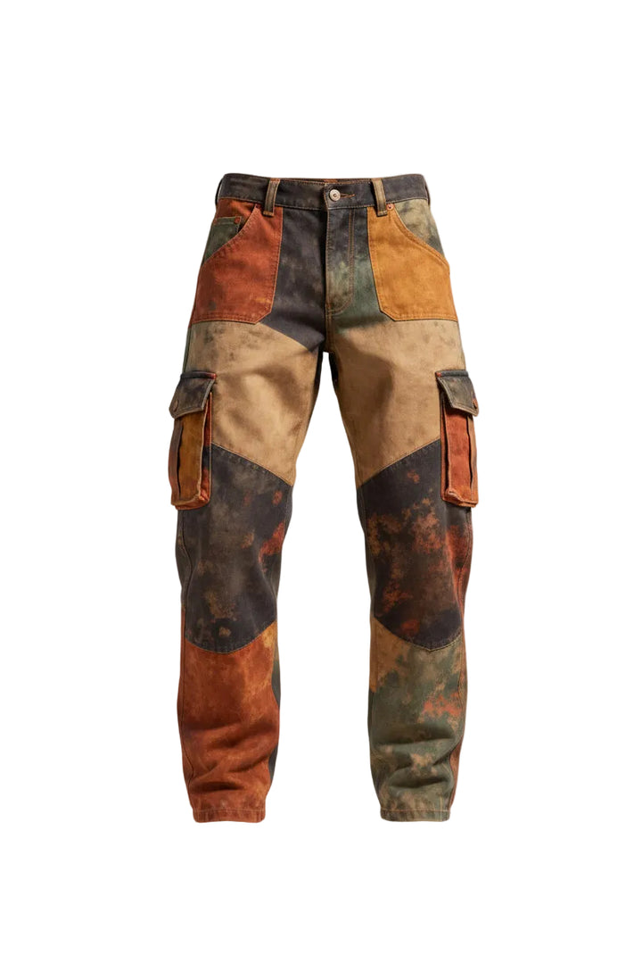 Punk Men's Pants Retro Work Pants - cas7m