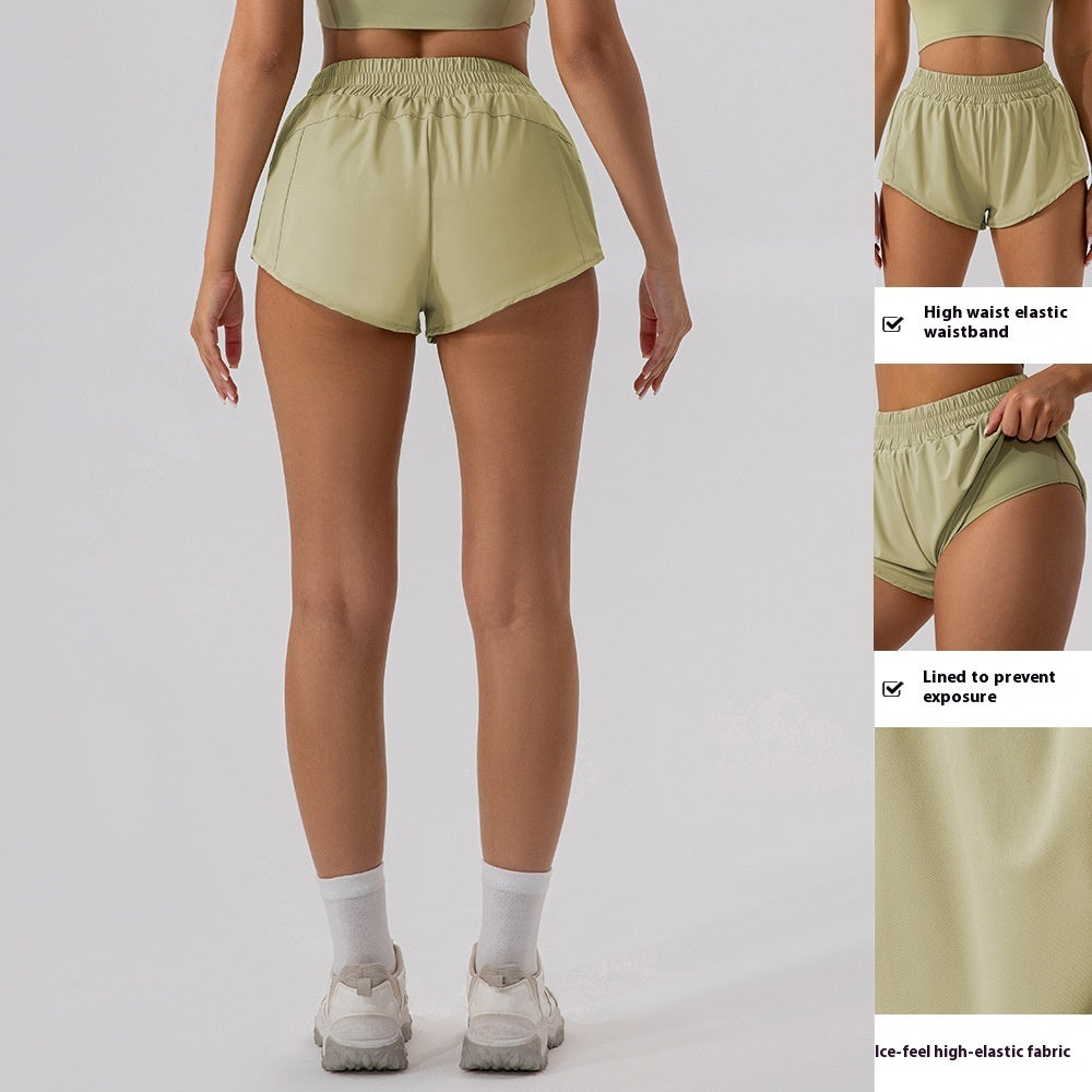Women's Loose High Waisted Yoga Shorts - cas7m