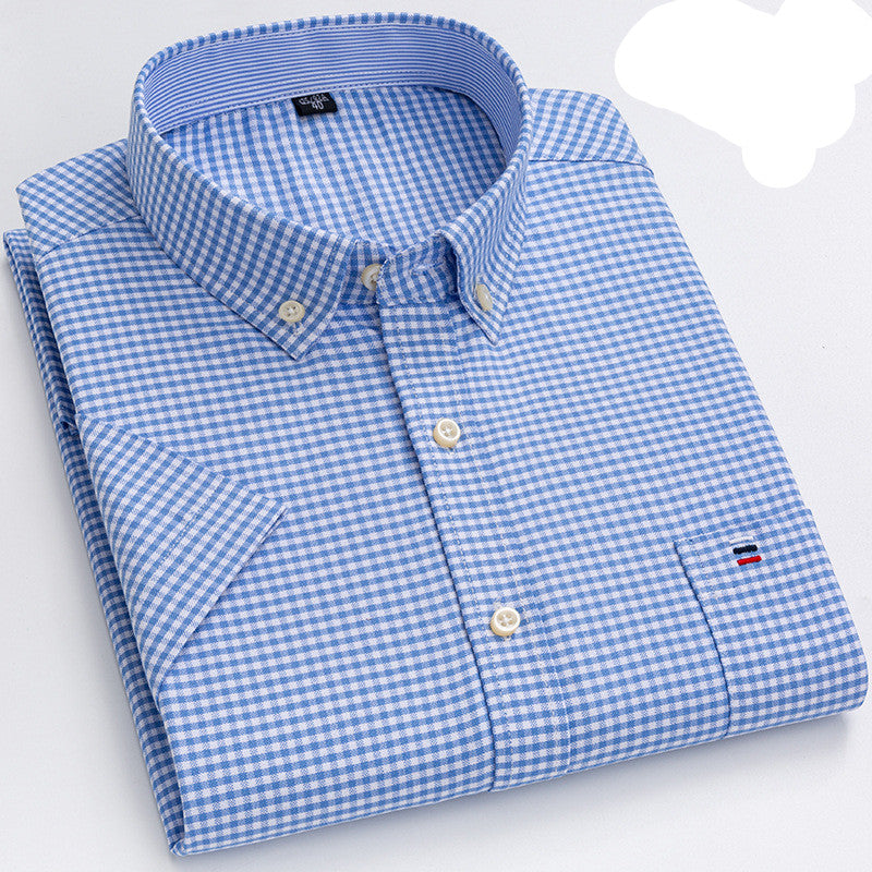 Summer New Short-Sleeved Shirt Men - cas7m