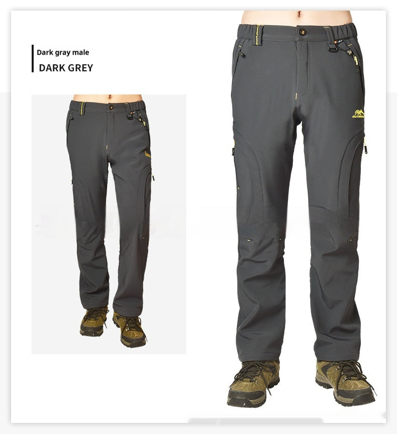 Women's Waterproof Warm And Loose Climbing Pants - cas7m