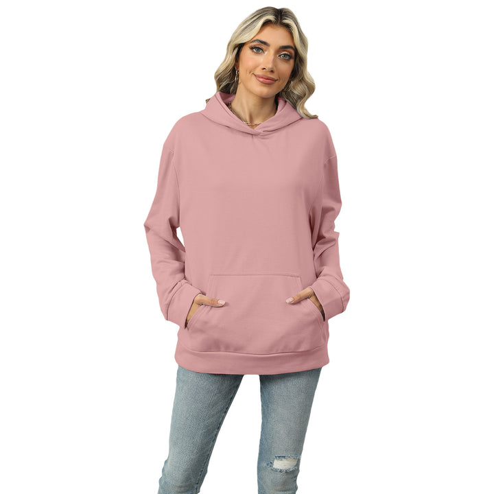 Casual Hooded Pocket Sweatshirt Women - cas7m