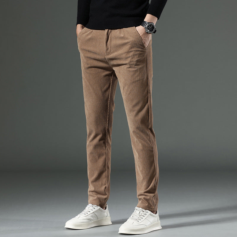 New Korean Style Fashion Elastic Casual Long Pants Men's Pants Spring And Autumn New Men's Jeans Slim Fit Skinny - cas7m