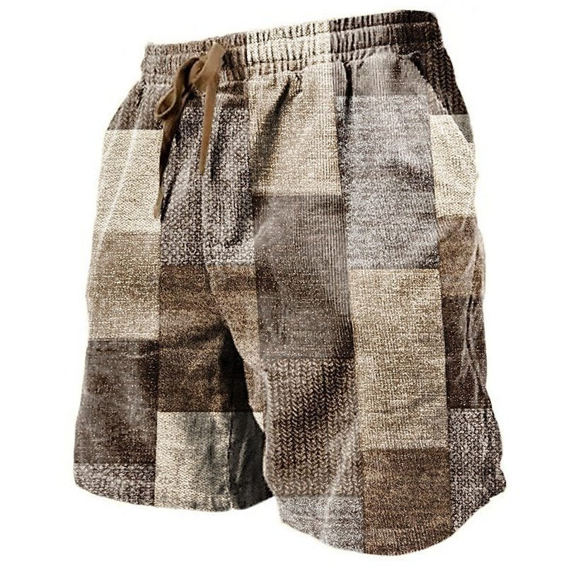 3D Printed Breathable Soft Casual Loose Shorts Men - cas7m