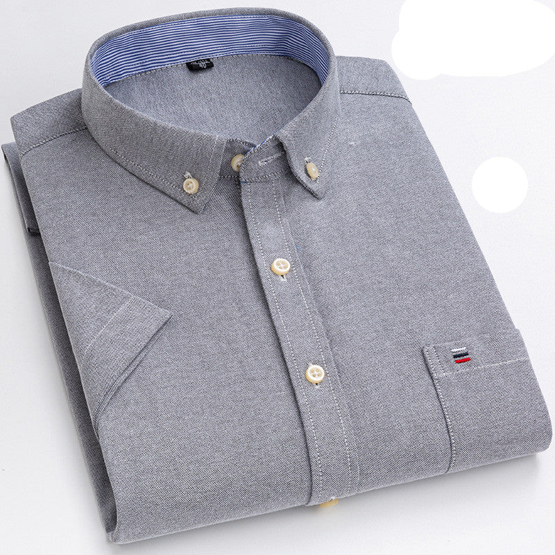Summer New Short-Sleeved Shirt Men - cas7m