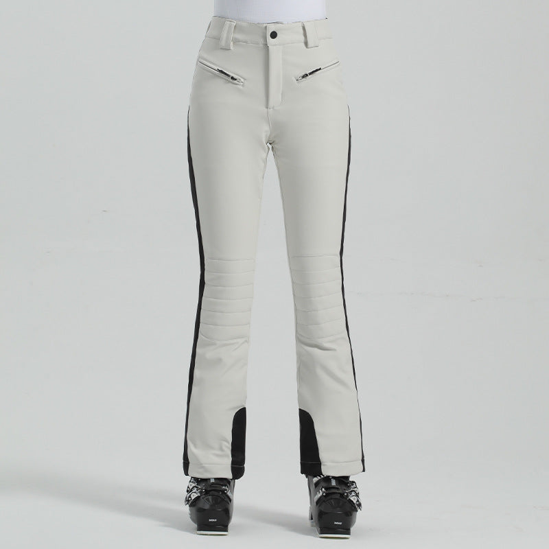 Women's Outdoor Windproof Simple Winter Ski Pants - cas7m