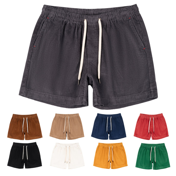 Men Fashionable Casual Cotton Corduroy Shorts - cas7m