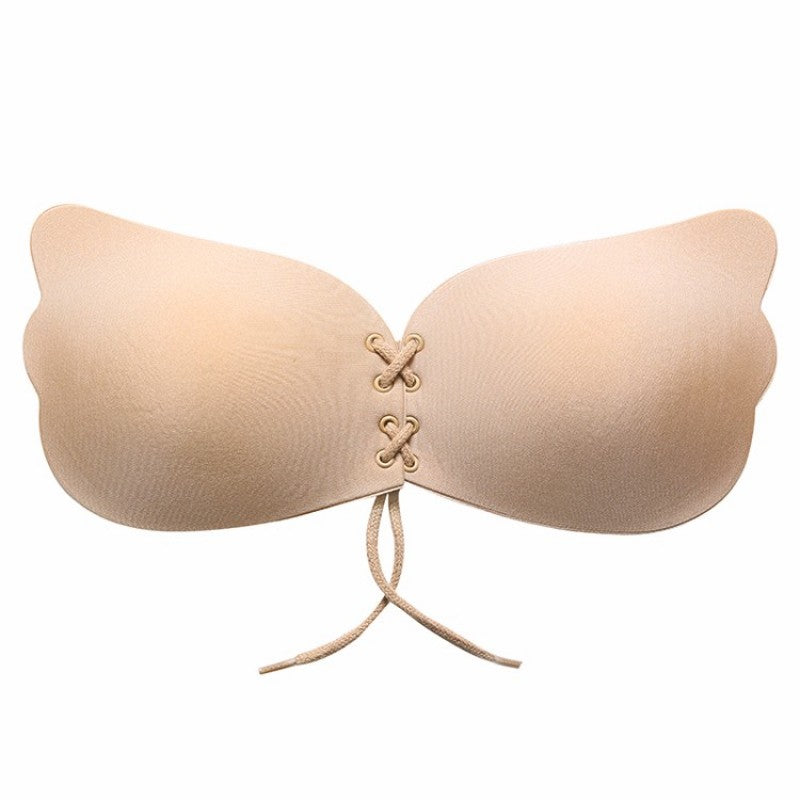 Invisible Comfort: Nylon Polyester Strapless Bra with Front Buckle - cas7m