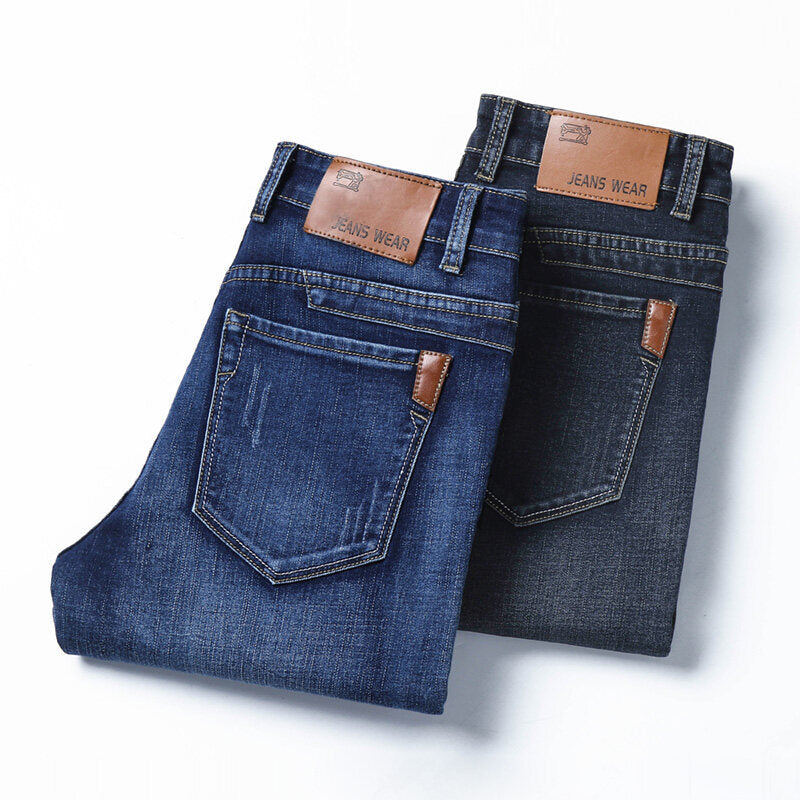 Straight Stretch Slim Fit Casual Men's Trousers - cas7m