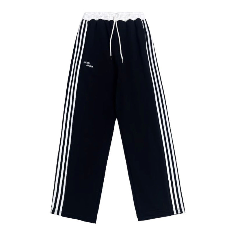 European And American Street Dance Fashion Brand Stitching Waist Pants - cas7m