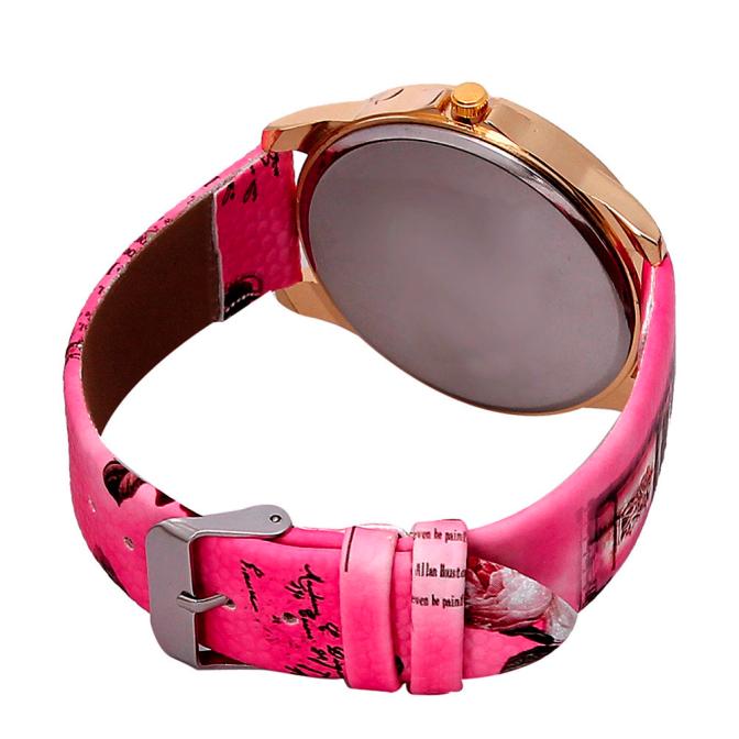 Chic Women's Quartz Watch with PU Leather Strap - Perfect Gift - cas7m