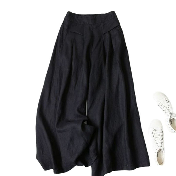 Women's High Waist Thin Slim Ninth Pants - cas7m