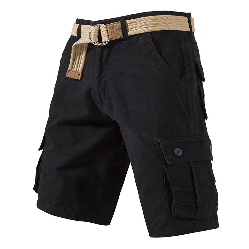 Men's Cotton Cargo Shorts - Summer Plus Size Overalls - cas7m