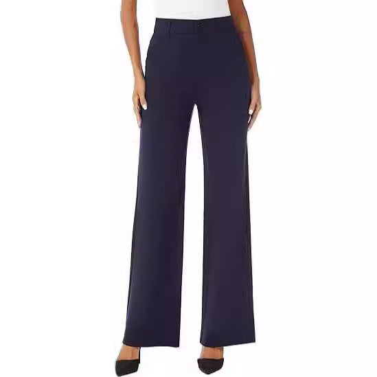 Women's Commuter High-Waisted Wide-Leg Pants - cas7m