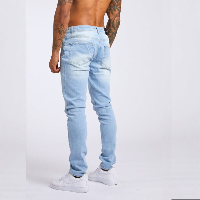 Men's Fashion Casual Slim Fit High Waist Jeans - cas7m