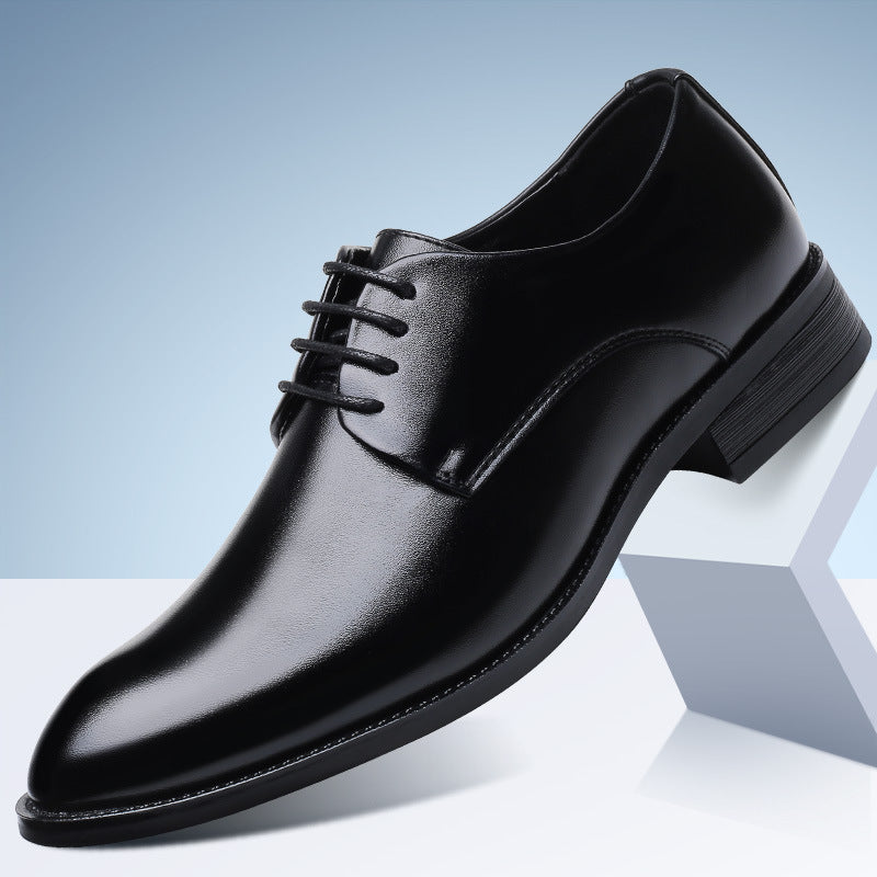 Four new shoes men's dress shoes black tie business men leather shoes factory direct code - cas7m