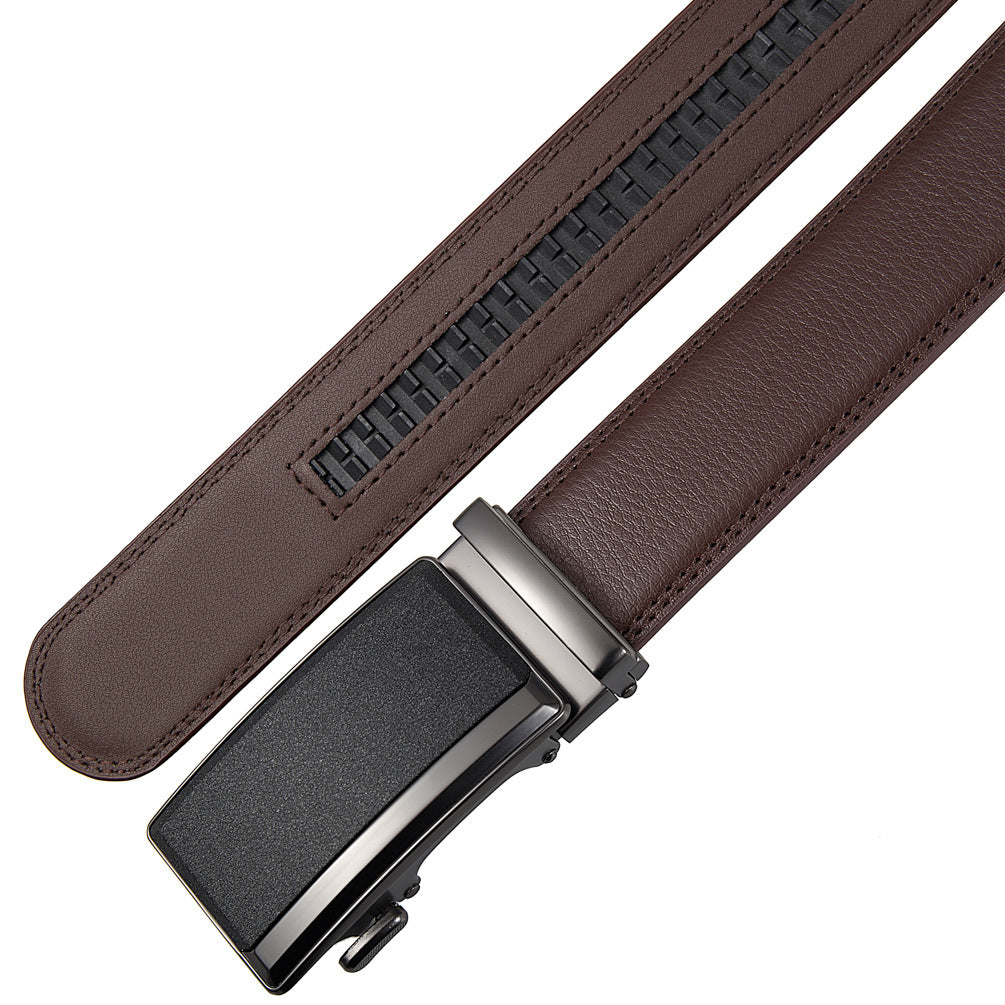 Men's Business Leather Split Leather Belt - cas7m