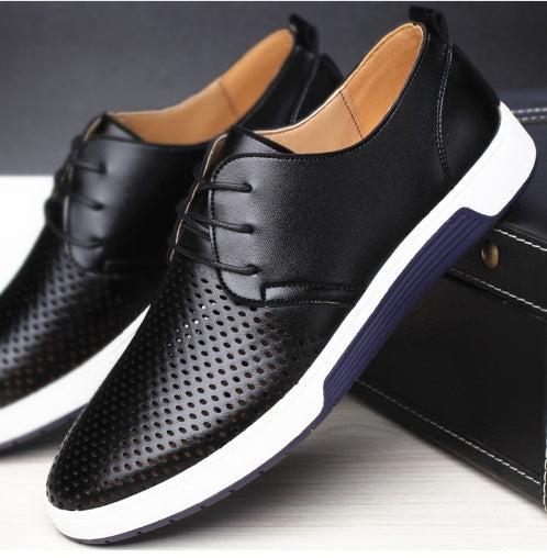 Men's Black Formal Leather Shoes - Sophisticated Comfort & Style - cas7m