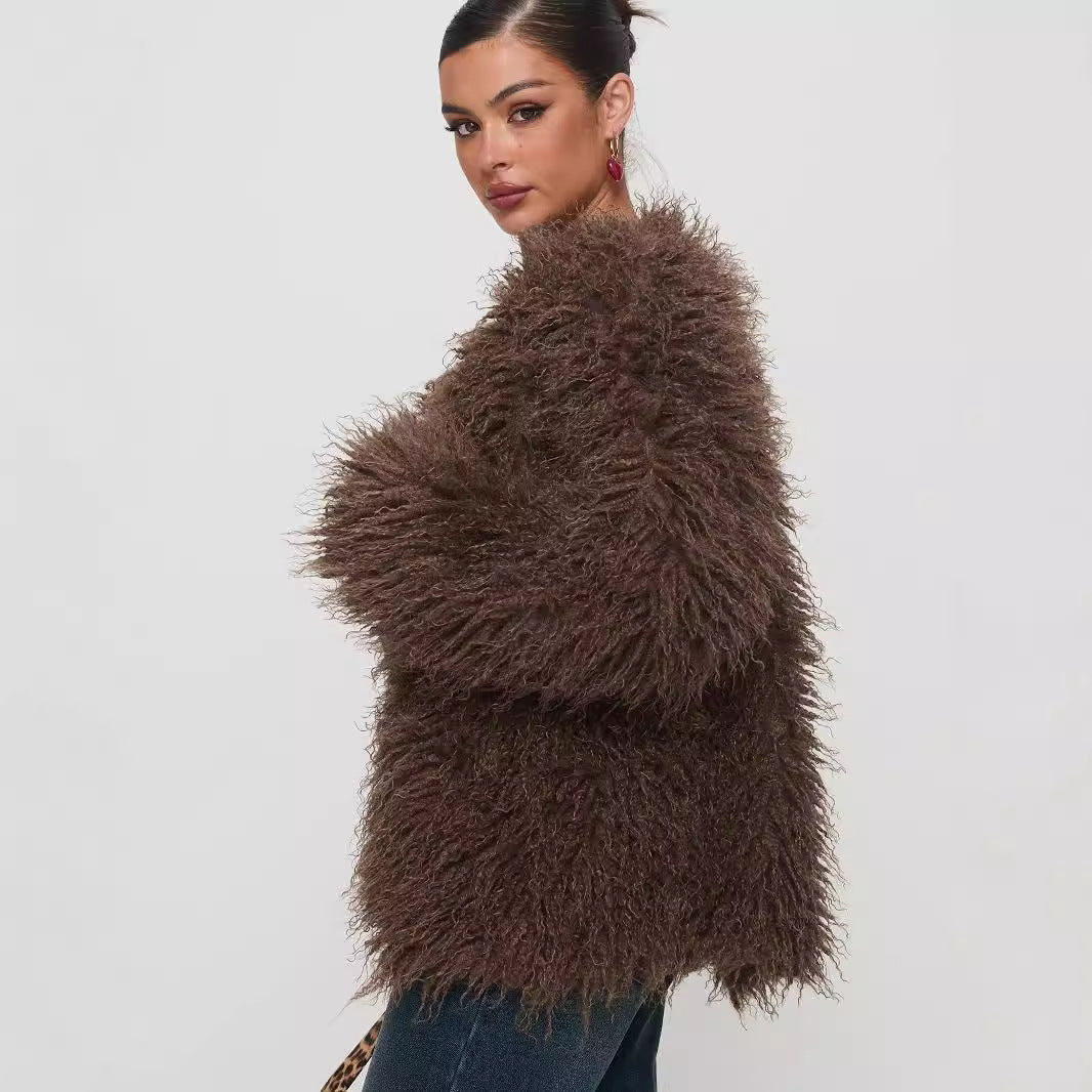 Coat Faux Fur Jacket - cas7m