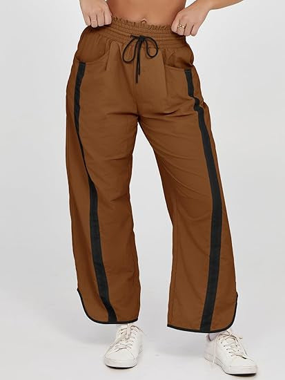 Casual Loose Drawstring Bucket Pants Women's Clothing - cas7m