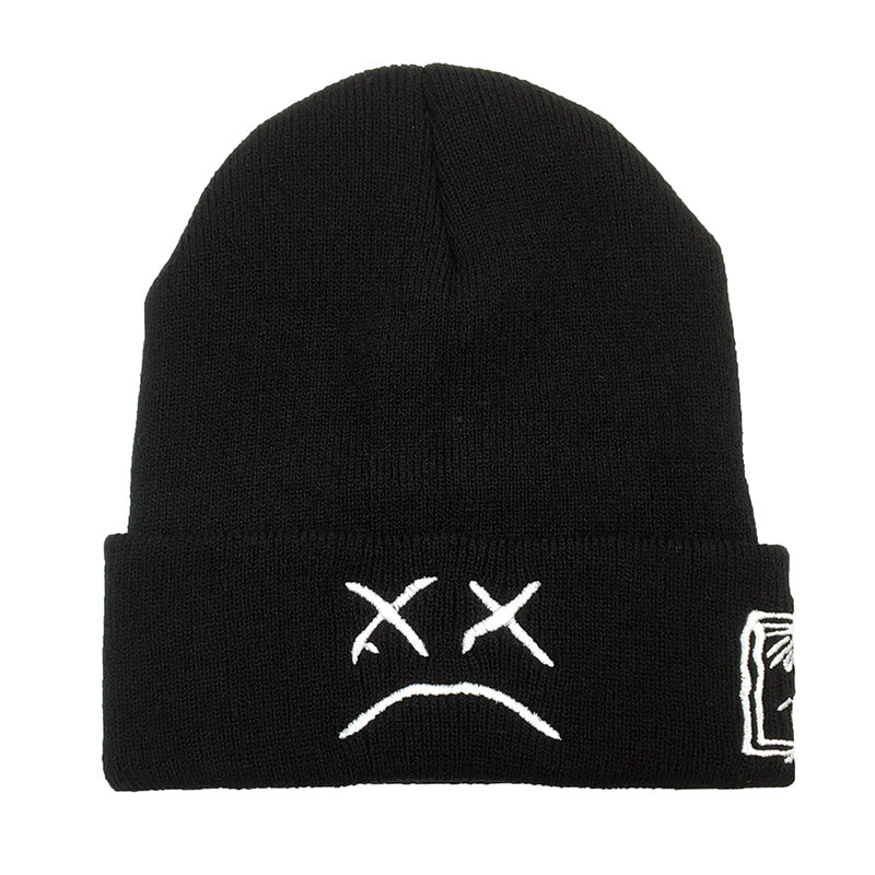 Embroidered knitted hat - cas7m