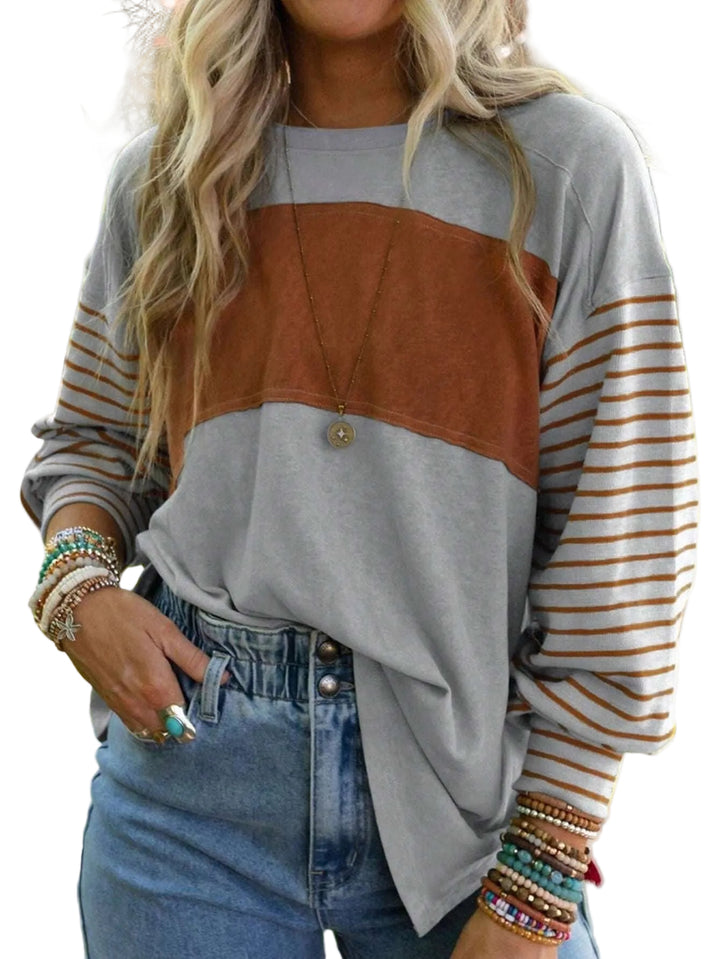 SpringAutumn New Style Pullover Casual Long Sleeve T-shirt For Women - cas7m