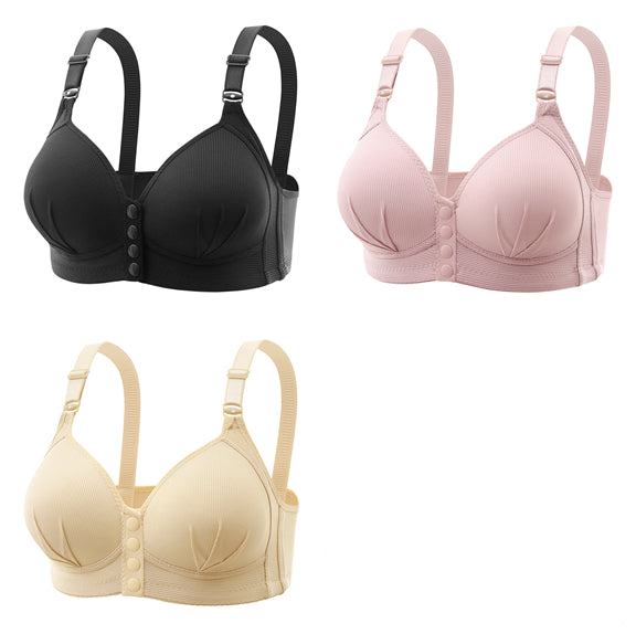 Breathable Nylon Vest-Style Bra Set - Comfort & Style, 6 Colors - cas7m