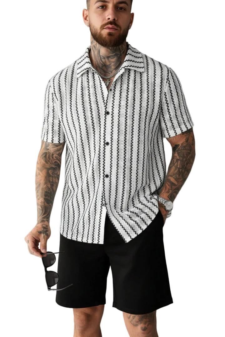 Beach Men's Shirt And Shorts Set - cas7m