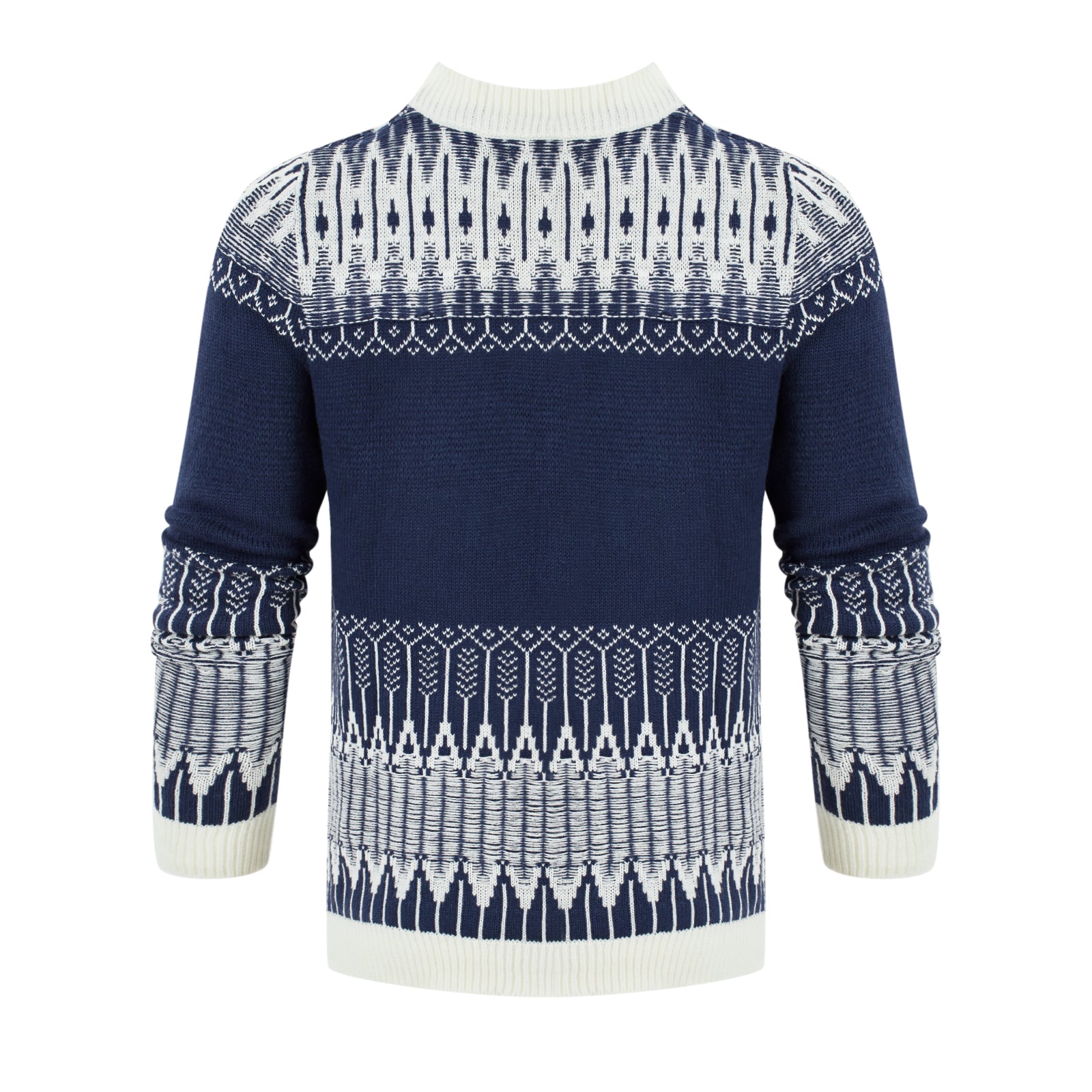 Men's Knitted Sweater Fashion Long-sleeved Pullover Tops Fall And Winter Clothing - cas7m