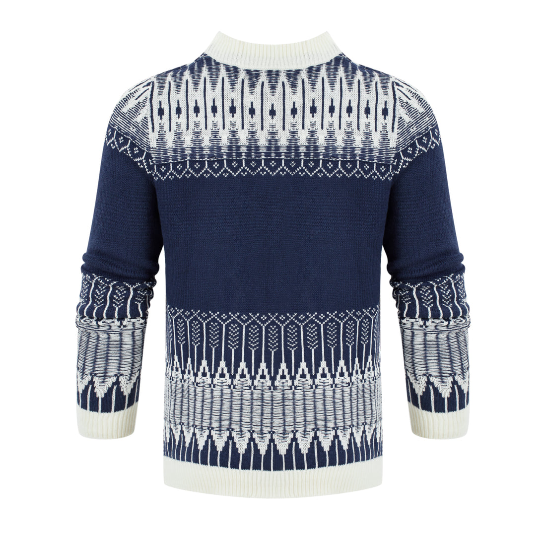 Men's Knitted Sweater Fashion Long-sleeved Pullover Tops Fall And Winter Clothing - cas7m