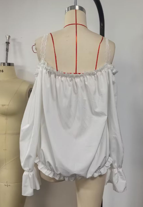 Bohemian Off-the-Shoulder Blouse - cas7m