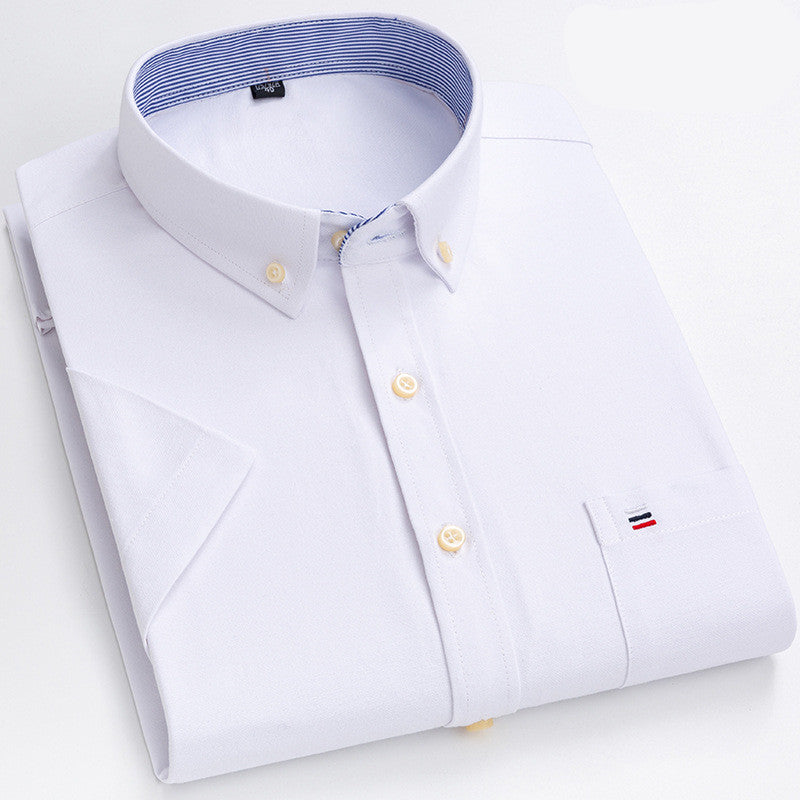 Summer New Short-Sleeved Shirt Men - cas7m