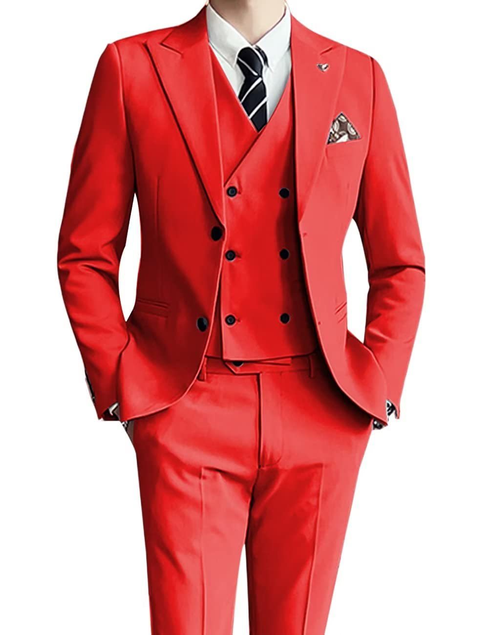 Three-piece Men's Suit Slim Fit Suit - cas7m