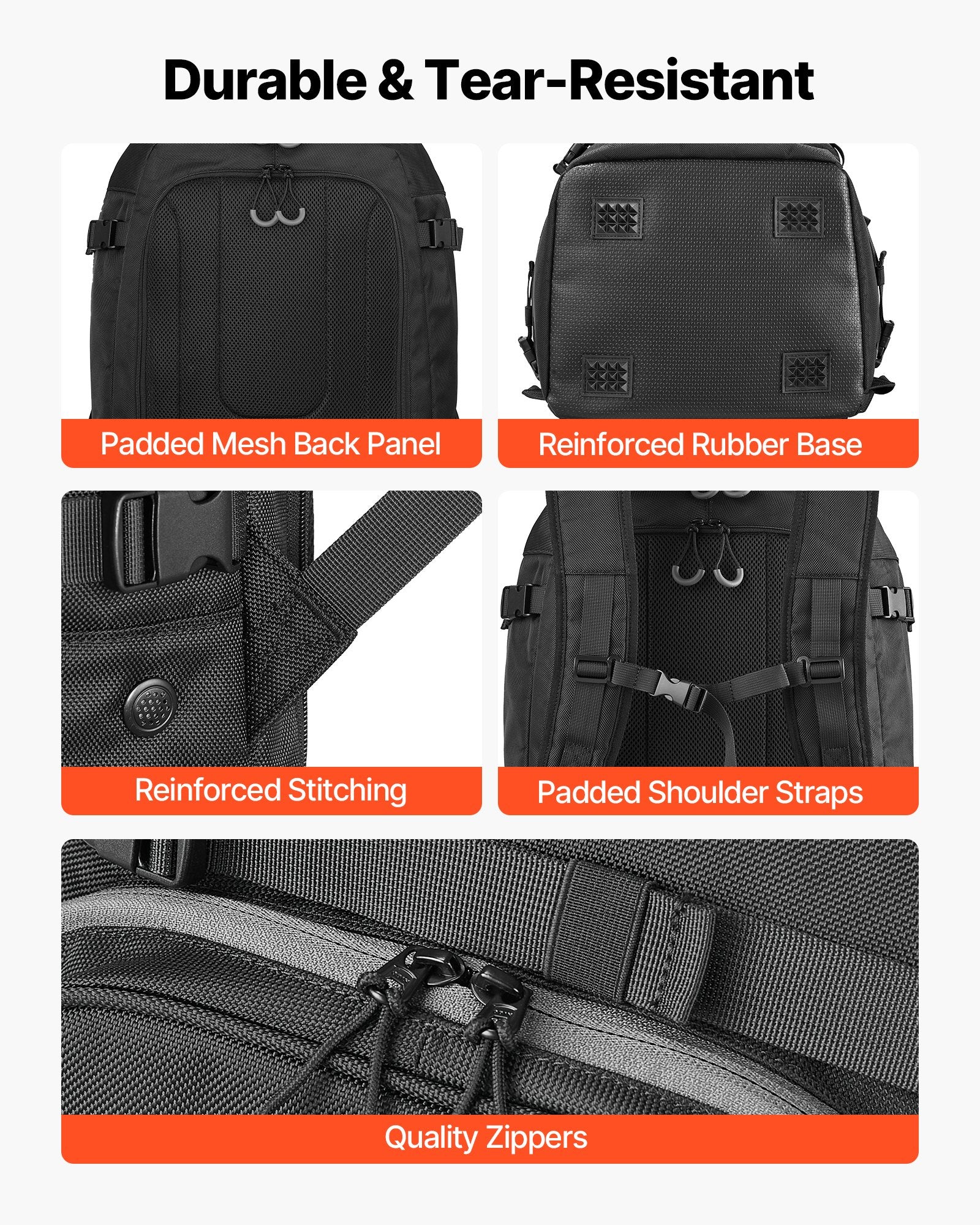 55L Waterproof Ski Boot Bag with Independent Gear Compartments - cas7m