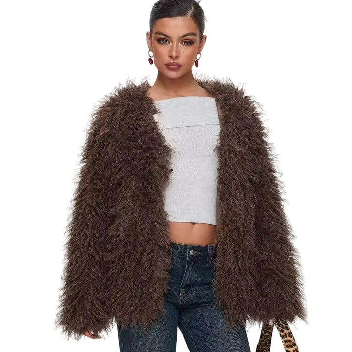 Coat Faux Fur Jacket - cas7m