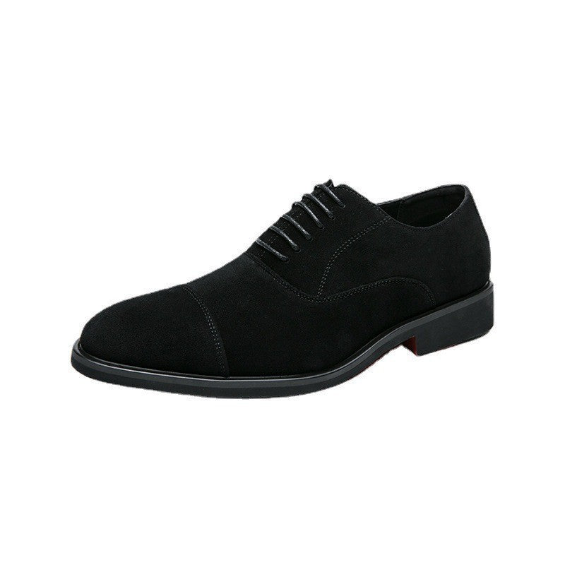 Frosted Business Casual Leather Shoes - cas7m
