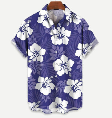Youth Vacation Casual Beach Style Short Sleeve Men - cas7m