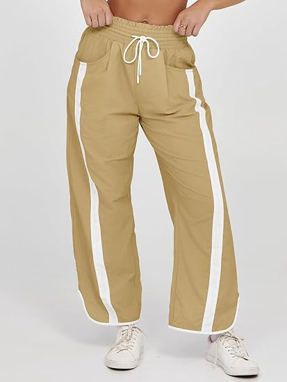 Casual Loose Drawstring Bucket Pants Women's Clothing - cas7m