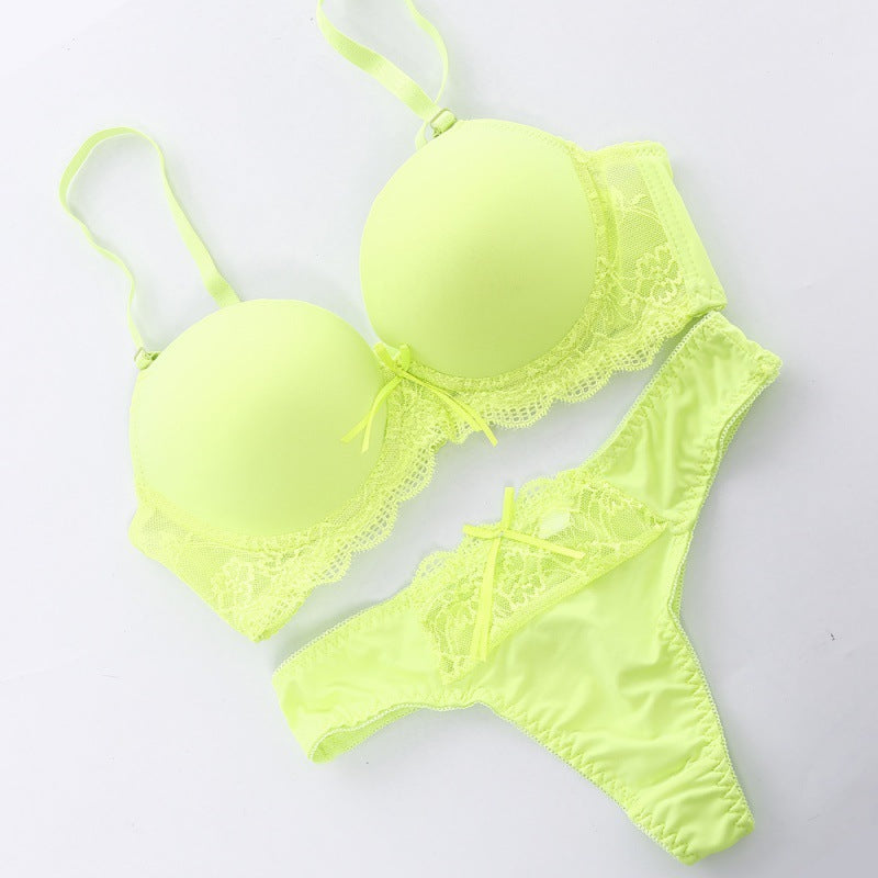 European And American Comfortable Push Up Bra Set - cas7m