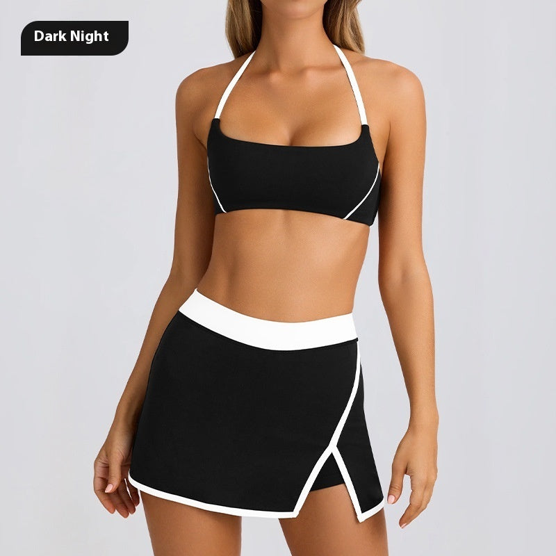 Yoga Underwear Sports And Fitness Running Outdoor Bra And Skirt - cas7m