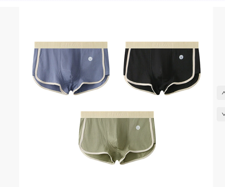 Men's Mid-waist Simple Fashionable Breathable Comfortable Boxers - cas7m