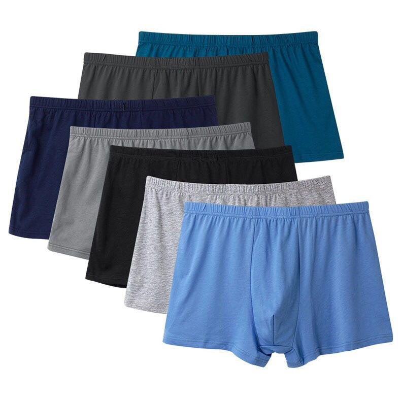Men's Boxer Mid Waist Underwear Middle-aged And Elderly Cotton Shorts - cas7m