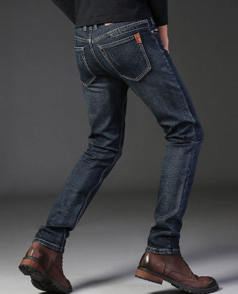Straight Stretch Slim Fit Casual Men's Trousers - cas7m